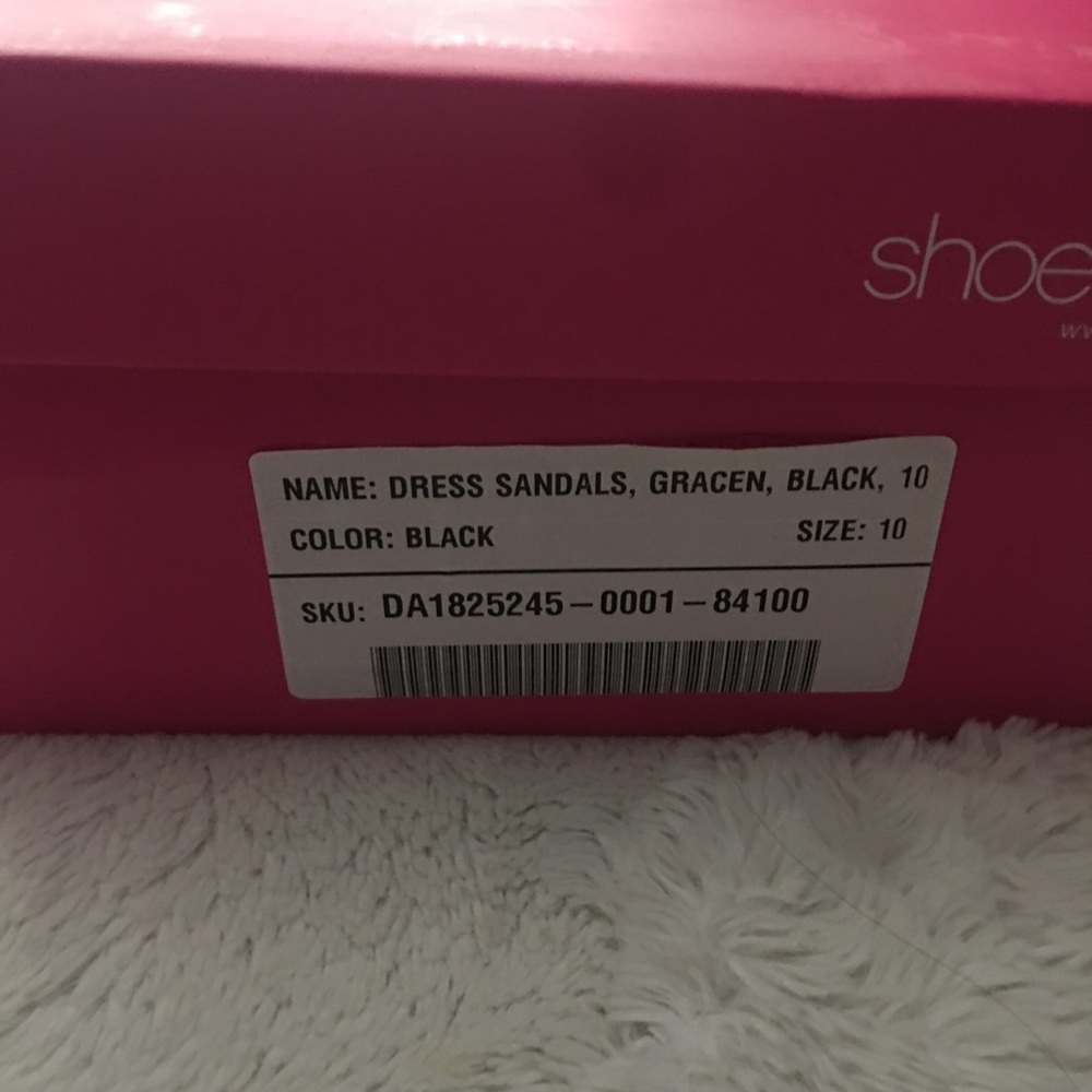 NWT ShoeDazzle Black Gracen Platform Sandal - Picture 4 of 4